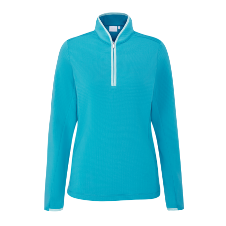 Ping Abigale Mid-Layer dámská mikina - Turquoise