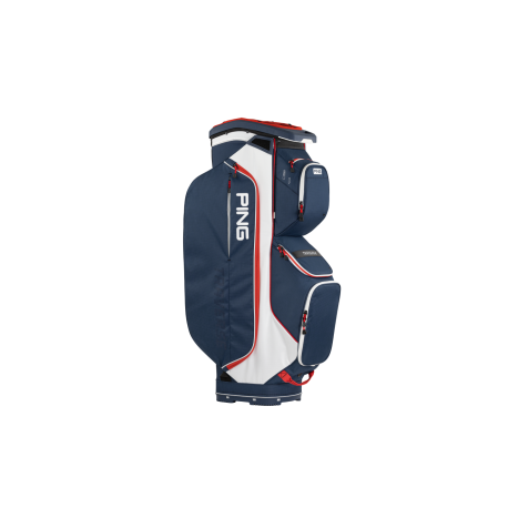 Ping Traverse Cart Bag - Navy/White/Red
