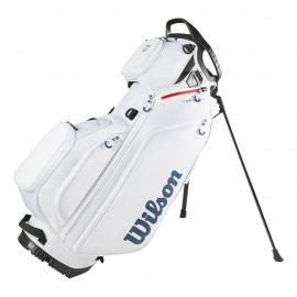 Wilson Talus 5 Stand Bag - White/Red/Blue