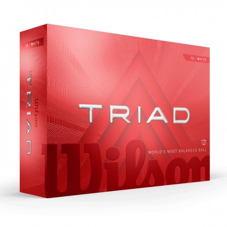 Wilson Staff Triad golfové míčky bílé, 12 ks