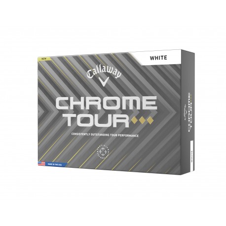 Callaway Chrome Tour Triple Diamond golfové míčky bílé, 12 ks