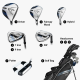 Callaway XJ-3 Junior 8 pc dětský golfový set pravý