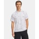 Under Armour Drive Printed Beach Golf pánské polo - White/Rack Green/ Black