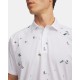 Under Armour Drive Printed Beach Golf pánské polo - White/Rack Green/ Black