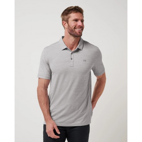 TravisMathew The Heater pánské polo - Heather Microchip