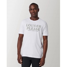 TravisMathew Louder Please Tee pánské volnočasové tričko - White
