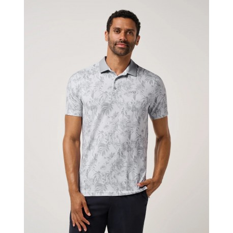 TravisMathew Featherweight Season pánské polo - Heather Light Grey
