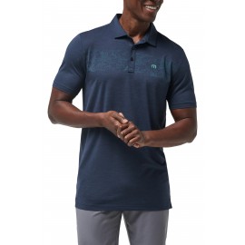 TravisMathew Round It Up pánské golfové polo - Total Eclipse