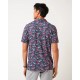 TravisMathew Featherweight Flourish pánské polo - Mood Indigo/Vintage Indigo