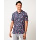 TravisMathew Featherweight Flourish pánské polo - Mood Indigo/Vintage Indigo