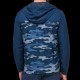 TravisMathew Camo Tech Hoodie pánská golfová mikina - Blue Nights