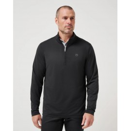 TravisMathew Heater Pro 1/4 Zip pánská mikina - Black