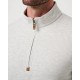 TravisMathew Cloud Sweater Quarter Zip pánská mikina - Heather Black