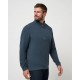 TravisMathew Cloud Sweater Quarter Zip pánská mikina - Heather Navy