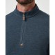 TravisMathew Cloud Sweater Quarter Zip pánská mikina - Heather Navy