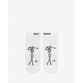 TravisMathew Golf Sucks Ankle pánské ponožky - White