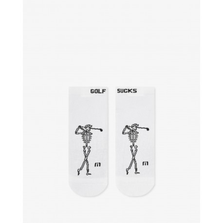TravisMathew Golf Sucks Ankle pánské ponožky - White