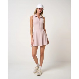 TravisMathew MoveKnit SL Zip dámské golfové šaty - Violet Ice
