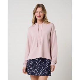 TravisMathew Skyloft Soft Hood dámská mikina - Violet Ice