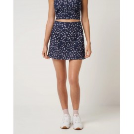 TravisMathew MoveKnit Game Set Match Long dámská golfová sukně - Navy Blazer Multi