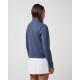 TravisMathew Cloud Fleece1/2 Zip dámská mikina - Heather Navy