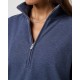 TravisMathew Cloud Fleece1/2 Zip dámská mikina - Heather Navy