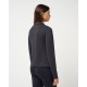 TravisMathew Skyloft Light Zip Long Sleeve dámské polo - Heather Black