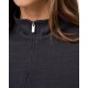 TravisMathew Skyloft Light Zip Long Sleeve dámské polo - Heather Black