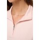 TravisMathew Skyloft Light Zip Long Sleeve dámské polo - Heather Blush Pink