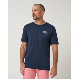 TravisMathew Stout Standard pánské volnočasové tričko - Total Eclipse