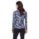 Callaway Snowy Floral Sun Protection dámský golfový top - Blue Depths