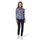 Callaway Snowy Floral Sun Protection dámský golfový top - Blue Depths
