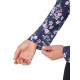 Callaway Snowy Floral Sun Protection dámský golfový top - Blue Depths