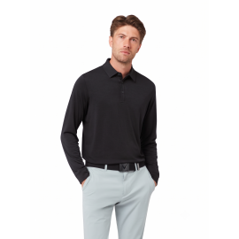 Callaway Soft Touch Long Sleeve Knit pánské polo - Caviar