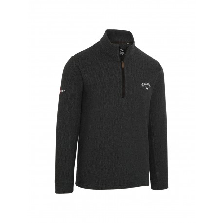 Callaway Odyssey Birdseye Jacquard pánská mikina - Caviar
