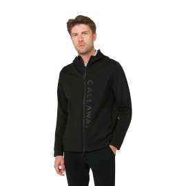 Callaway Mid Layer Lyocell Hoodie pánská mikina - Black Heather