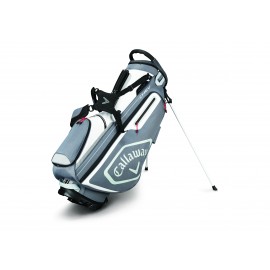 Callaway Chev Stand Bag - Titanium/White/Silver