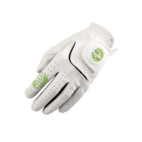 MKids dětská golfová rukavice - White/Lime Green - L 